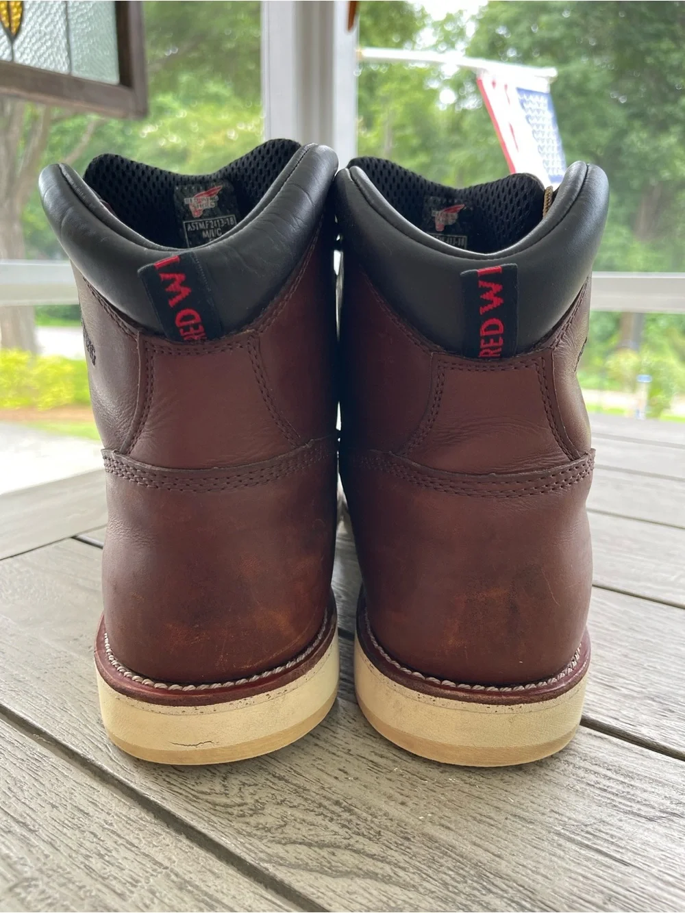 Red Wing Traction Tred Men’s Waterproof Safety Toe 6” Leather Boots size 13 D